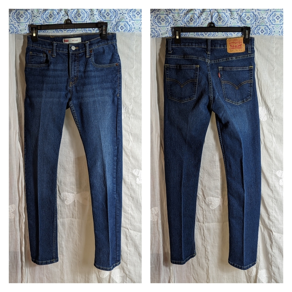 Levi's 511 slim fit dark wash jeans sz 16 reg